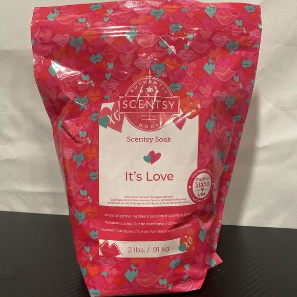 Scentsy Other - Scentsy Soak "It's Love" Epsom & Pink Himalayan Bath Salts 2 lbs. Rare